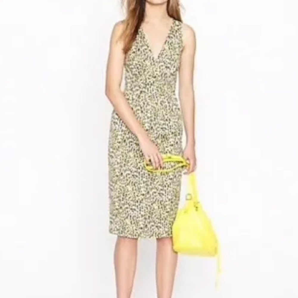 🔥NWT J. CREW LEOPARD CHEETAH COCKTAIL FORMAL SHEATH DRESS RETAIL: $178 size 0